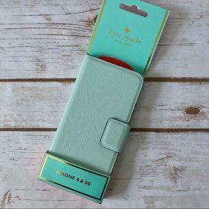 NEW Kate Spade Leather Wrap Folio iPhone 6/6s Case
